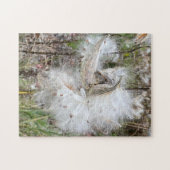 Open Milkweed Pods | Zaden met zijde | Legpuzzel (Horizontaal)