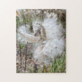 Open Milkweed Pods | Zaden met zijde | Legpuzzel (Verticaal)