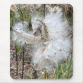 Open Milkweed Pods | Zaden met zijde | Muismat (Voorkant)
