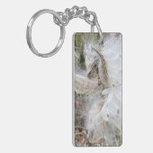 Open Milkweed Pods | Zaden met zijde | Sleutelhanger (Voorkant Links)