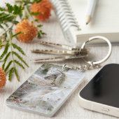 Open Milkweed Pods | Zaden met zijde | Sleutelhanger (Voorkant Rechts)