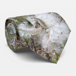 Open Milkweed Pods | Zaden met zijde | Stropdas