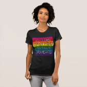 Open Mind overzicht 2 bij volledige regenboogshirt T-shirt (Voorkant volledig)
