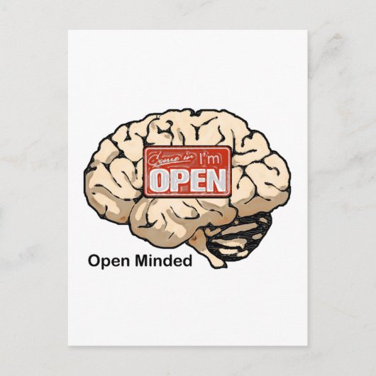 Open Minded Briefkaart (Voorkant)