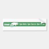 Open Minds, Open Bronnen, Open Toekomst - SUSE Bumpersticker (Voorkant)
