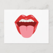 Open mond briefkaart (Voorkant)