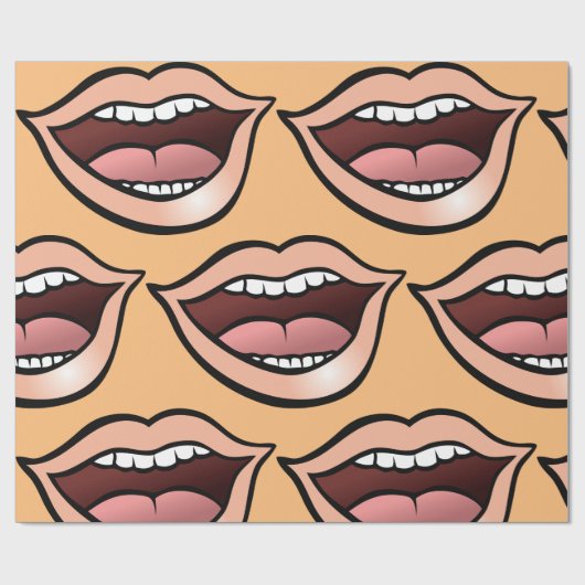 Open mond cadeaupapier (Vlak)