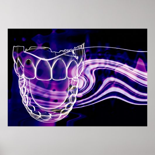 Open mond Fresh Breath Dentist Poster (Voorkant)