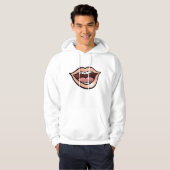Open mond hoodie (Voorkant volledig)