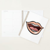 Open Mond Lippen Tanden Tong Planner (Display)
