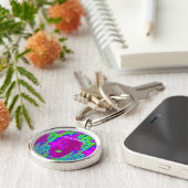 Open mond paars gezicht Thunder_Cove Sleutelhanger (Zijkant)