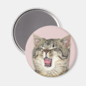 Open mondkitten magneet (Voorkant / Achterkant)