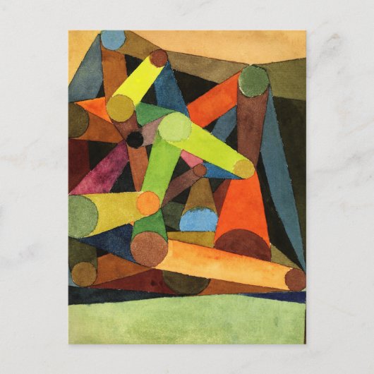 Open Mountain Abstract Paul Klee Briefkaart (Voorkant)