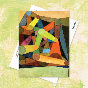 Open Mountain Abstract Paul Klee Briefkaart
