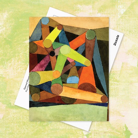 Open Mountain Abstract Paul Klee Briefkaart