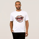 Open Mouth Lips Teeth Tongue T-shirt (Voorkant volledig)