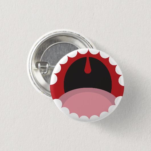 Open mouth ronde button 3,2 cm (Voorkant /achterkant)