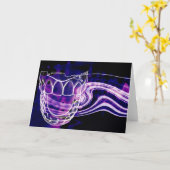 Open Mouth Teeth Design Wenskaart Kaart (Gele Bloem)