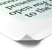 Open My Heart to the Future -Soft Blue Minimalist  Poster (Hoek)