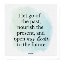 Open My Heart to the Future -Soft Blue Minimalist 