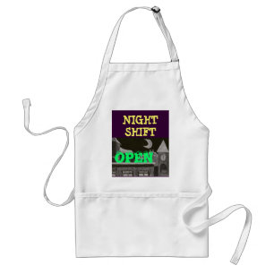OPEN - NACHTSCENE - Apron Standaard Schort