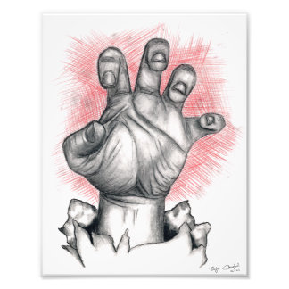 "Open niet, dood binnenin" Foto Afdruk