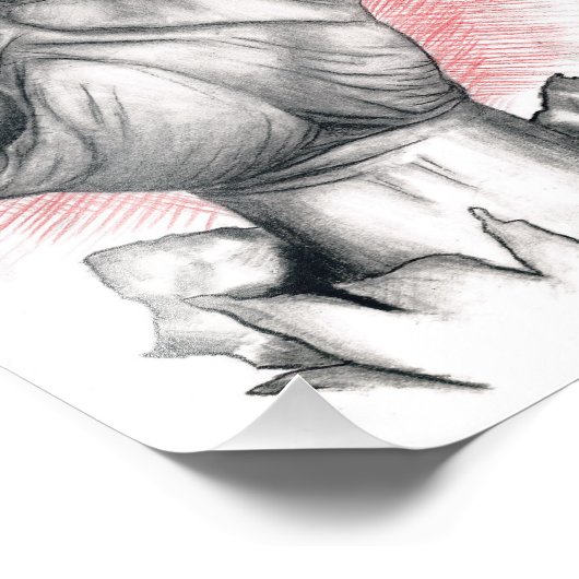 "Open niet, dood binnenin" Foto Afdruk (Hoek)