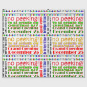 OPEN NIET TIL CHRISTMAS! CADEAUPAPIER (Vlak)