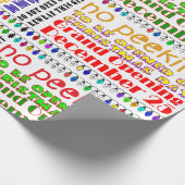 OPEN NIET TIL CHRISTMAS! CADEAUPAPIER (Hoek)