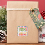 OPEN NIET TIL CHRISTMAS! VIERKANTE STICKER<br><div class="desc">* Laat deze kerstwaarschuwing de ontvanger "NIET OPENEN 'TOT KERSTMIS!" ~ maar zullen deze woorden voorkomen dat ze gluren, schudden of raden wat het is? * Stickers zijn leuk tijdens het winterseizoen! * Verschillende grootte en vorm opties voor deze stickers * Kies grootte en gebruik voor kerstcadeaus, doe-het-zelf projecten, ambachtelijke...</div>