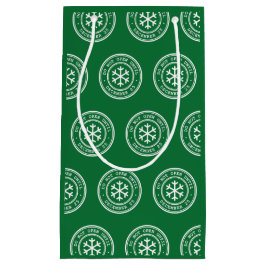 Open niet tot de groene kerstcadeau klein cadeauzakje