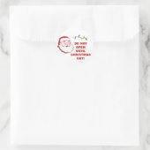 Open niet tot het Citaat van de Waarschuwing van d Ronde Sticker (Tas)