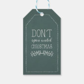 Open niet tot Kerstmis Cadeaulabel (Achterkant)