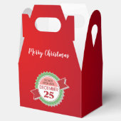Open niet voor Kerstmis Gable Favor Doos Bedankdoosjes (Geopend)