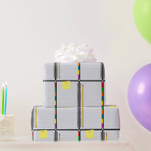 Open Notitieboek en potlood Cadeaupapier