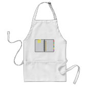 Open Notitieboek en potlood Standaard Schort (Voorkant)