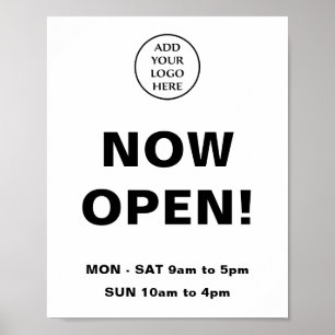 Open nu de Logo van het Bedrijf van de Opslag hier Poster