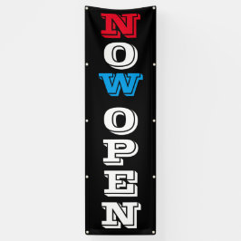 Open nu Verticaal 8-voet Spandoek