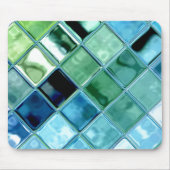 Open Ocean Glass Tile Mosaic Art Mousepad Muismat (Voorkant)