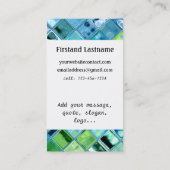 Open Ocean klantgerichte sjabloon visitekaartjes (Achterkant)