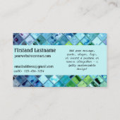 Open Ocean klantgerichte sjabloon visitekaartjes (Achterkant)