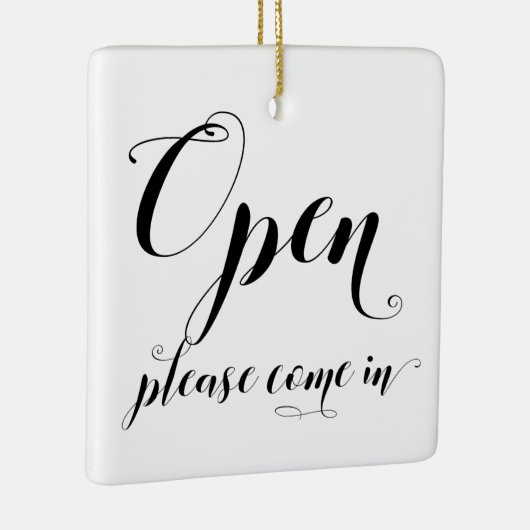 Open Ornament voor gesloten winkelvenster Glazen d (Rechts)