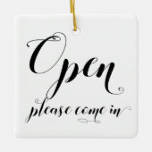 Open Ornament voor gesloten winkelvenster Glazen d (Voorkant)