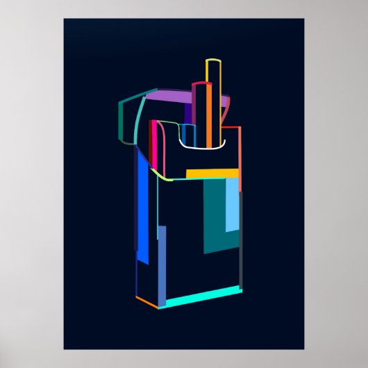 Open pakje sigaretten poster (Voorkant)