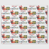 Open pas met kerstcadeautjes voor feestdagen cadeaupapier (Vlak)