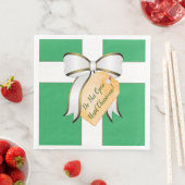 Open pas met kerstpapier Napkin Servet (Insitu)