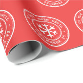 Open pas op 25 december rood omslagpapier cadeaupapier (Rol Hoek)