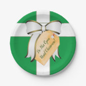 Open pas op Bord met kerstpapier (Voorkant)