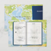 Open Passport Bar Bat Mitzvah Antwoord (Voorkant / Achterkant)