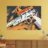 Open Pistool 2 Canvas Afdruk (Insitu (Woonkamer))